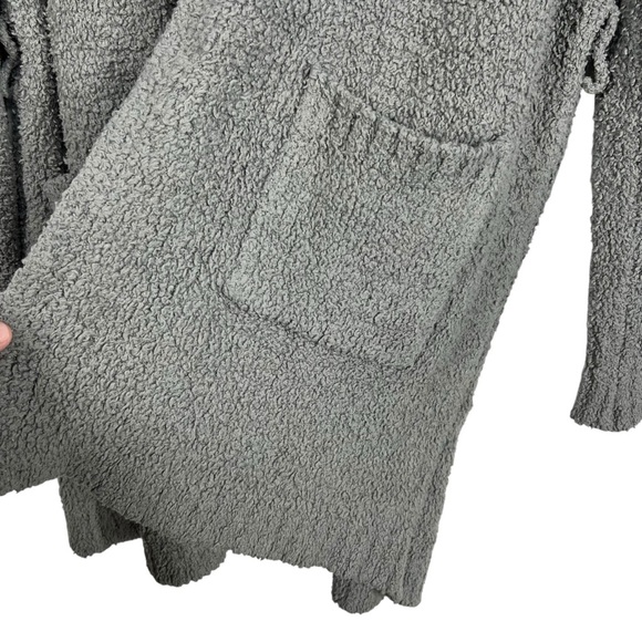 SKIMS L/XL Grey Cozy Long Sleeve Robe Cardigan with Pockets - Picture 4 of 7